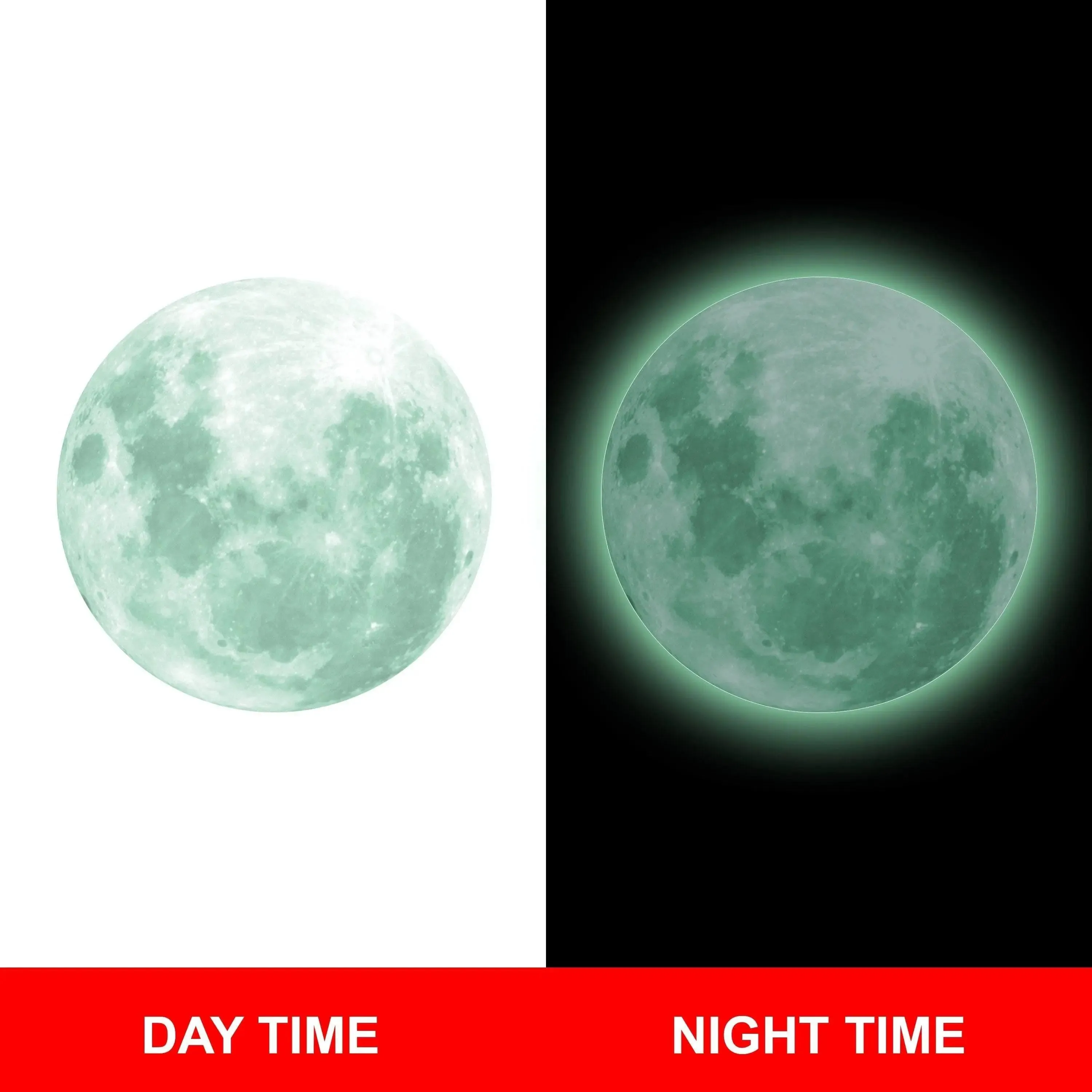 Luminous Lunar Wall Decal - Illuminate Your Space with the Night Sky