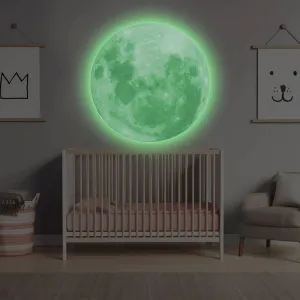 Luminous Lunar Wall Decal - Illuminate Your Space with the Night Sky