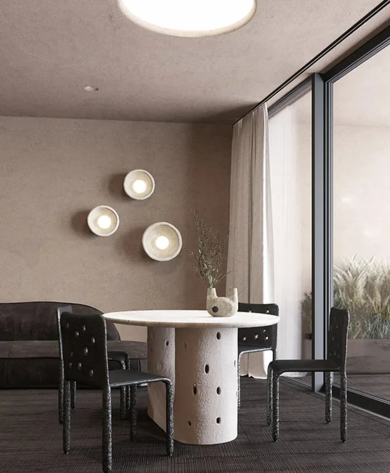 Lunar Textured Wall Sconce Set