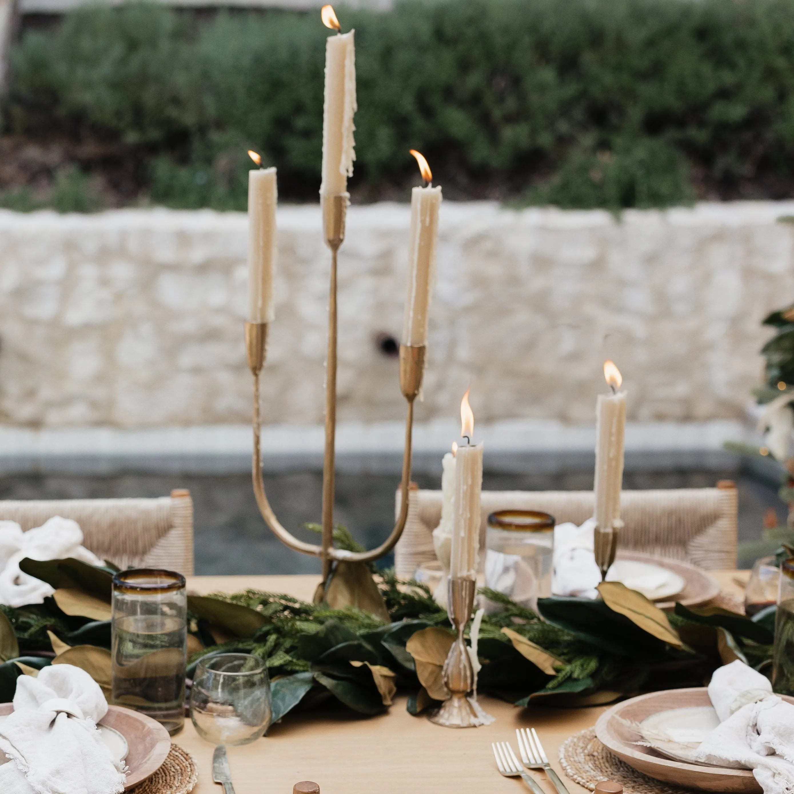Lynn Pleated Taper Candles