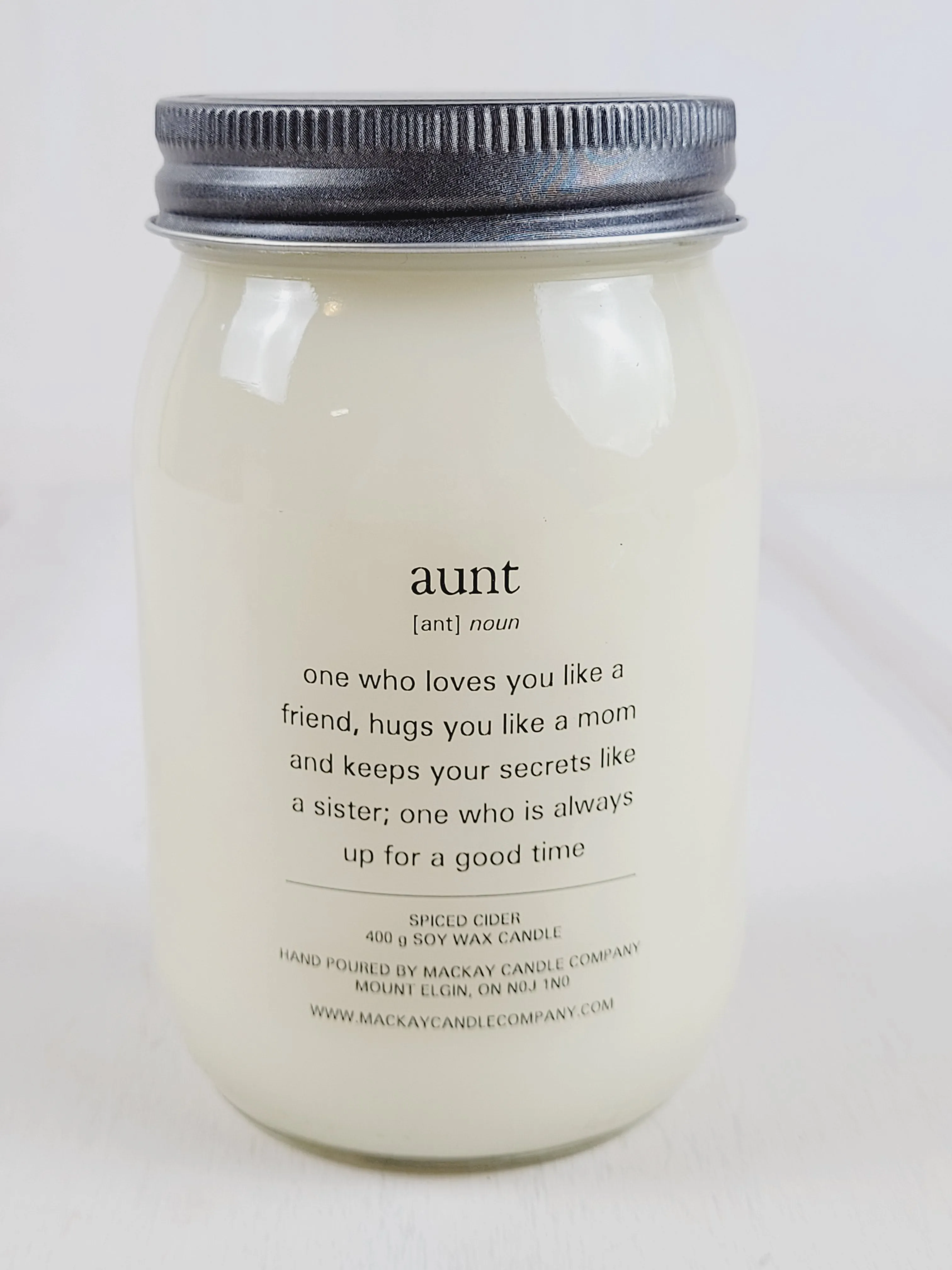 Mackay Candle Company, Definition Candles - Aunt