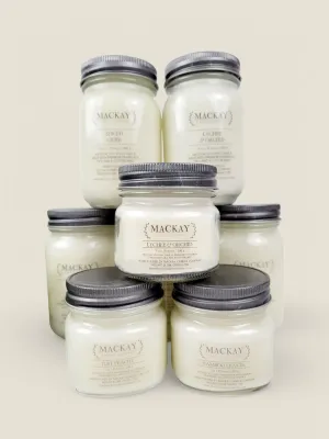 MacKay Candle Company, Rustic Mason Jar Candles *2 Sizes*