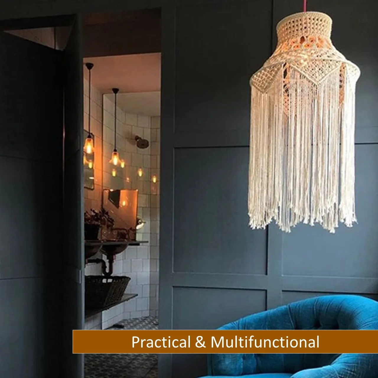MACRAME LAMPSHADE