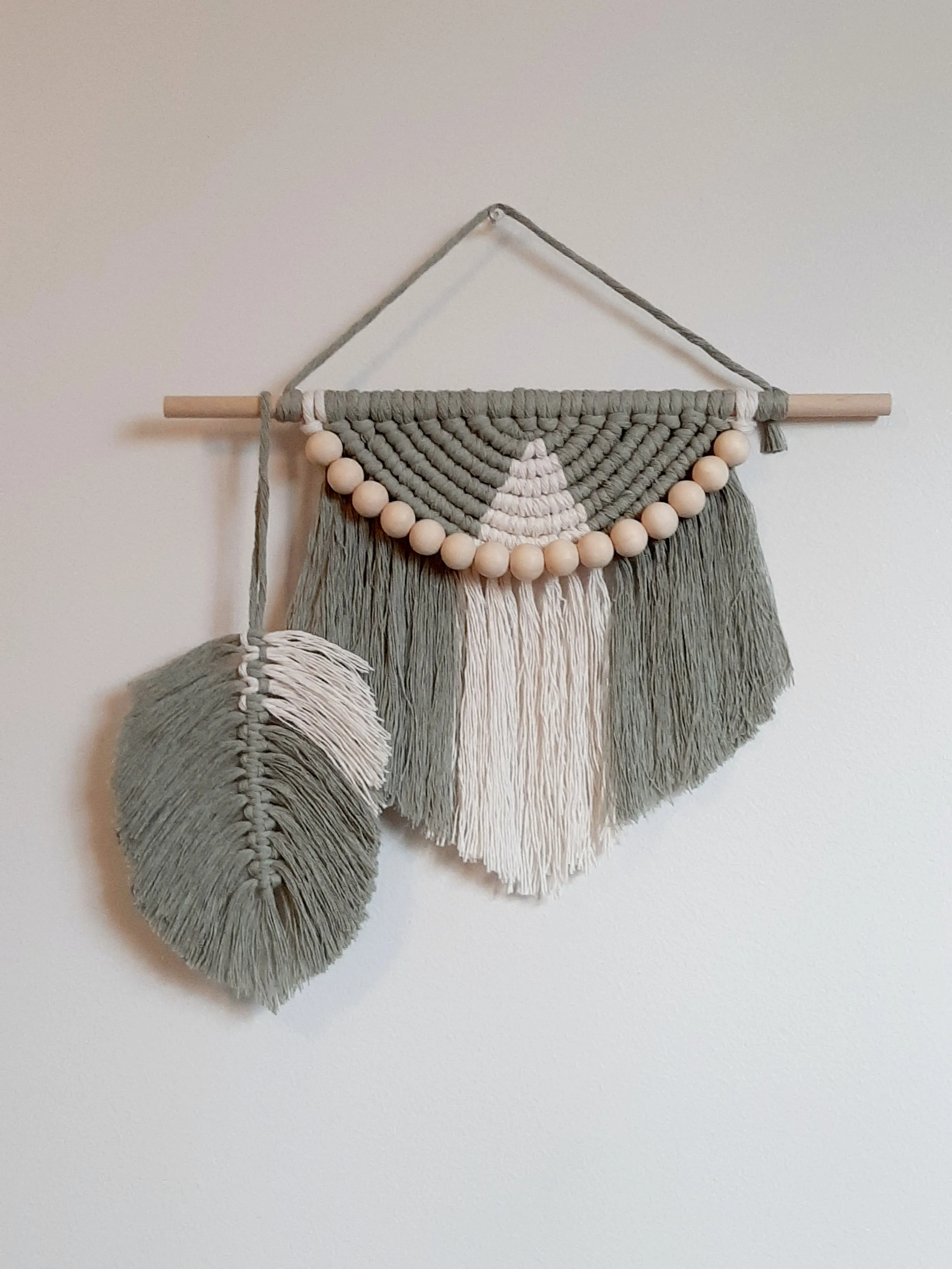 Macrame Wall Hanging -Half Moon Wall Décor - Set of 3