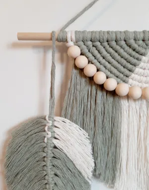 Macrame Wall Hanging -Half Moon Wall Décor - Set of 3