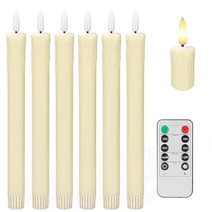 MAVIND 3D Flameless Led Candle with Remote(6 pcs)