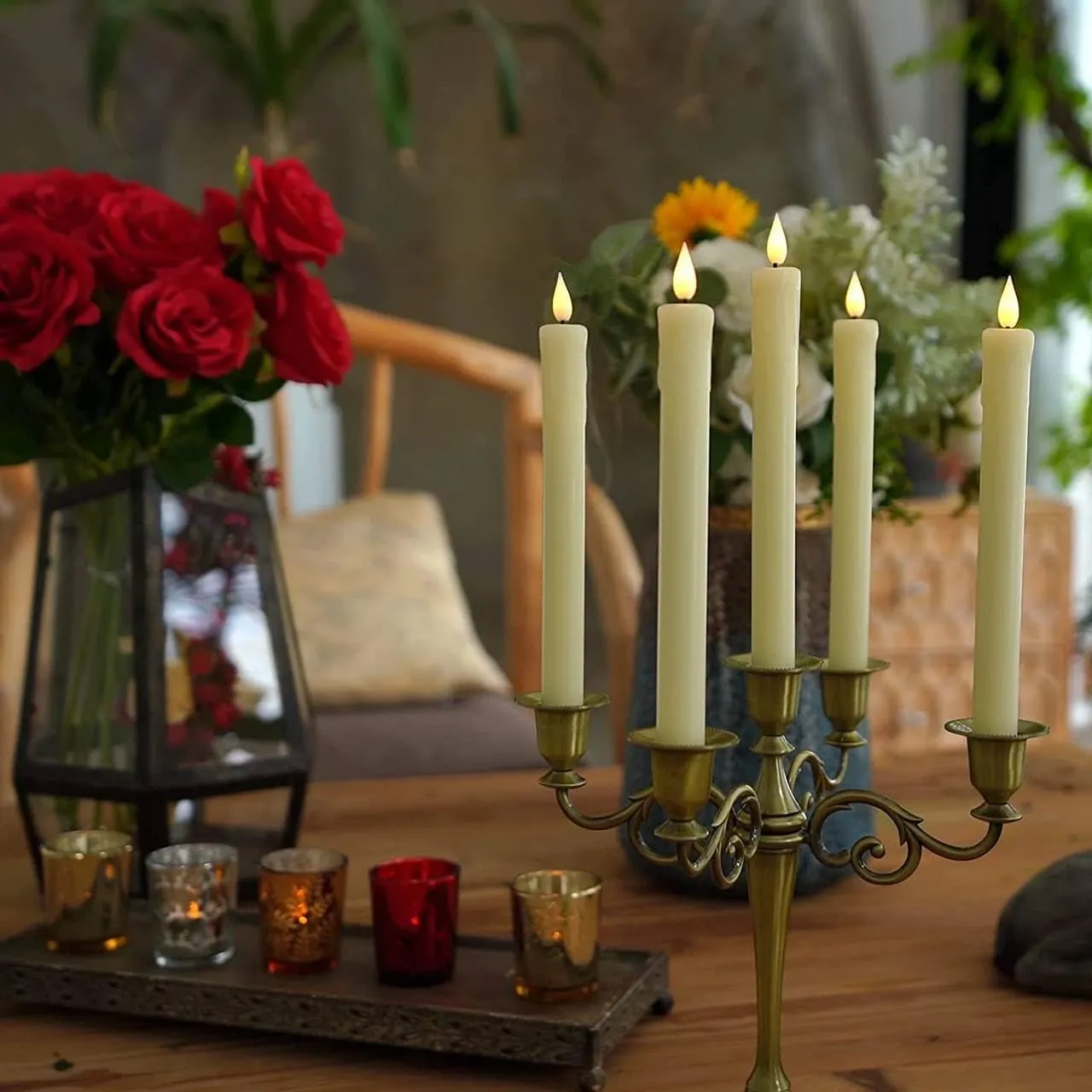 MAVIND 3D Flameless Led Candle with Remote(6 pcs)