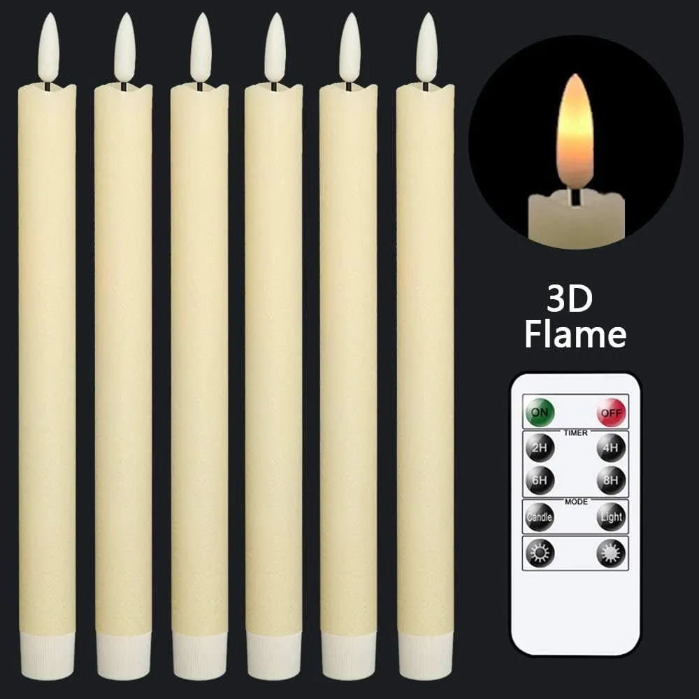 MAVIND 3D Flameless Led Candle with Remote(6 pcs)