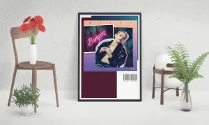 Miley Cyrus Bangerz Poster, Custom Music Print, Music Poster, Custom Poster, Home Decor, Wall Hangings, Miley Canvas