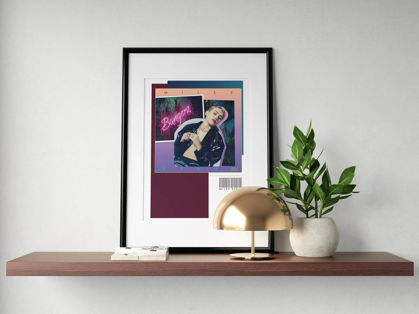 Miley Cyrus Bangerz Poster, Custom Music Print, Music Poster, Custom Poster, Home Decor, Wall Hangings, Miley Canvas