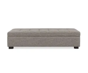 Mirak Storage Ottoman - Light Brown