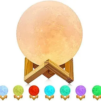 Moon Lamp 3D Multicolor