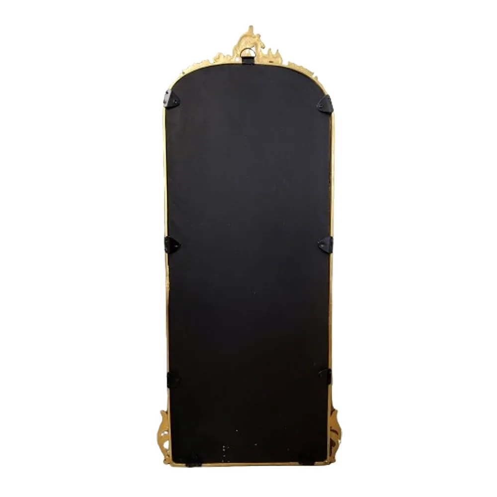 MORii®Luxe Art Victorian Full Size Mirror for Wall |Soft Gold Finish|Hand Casted | 1 Unit (58 inch)