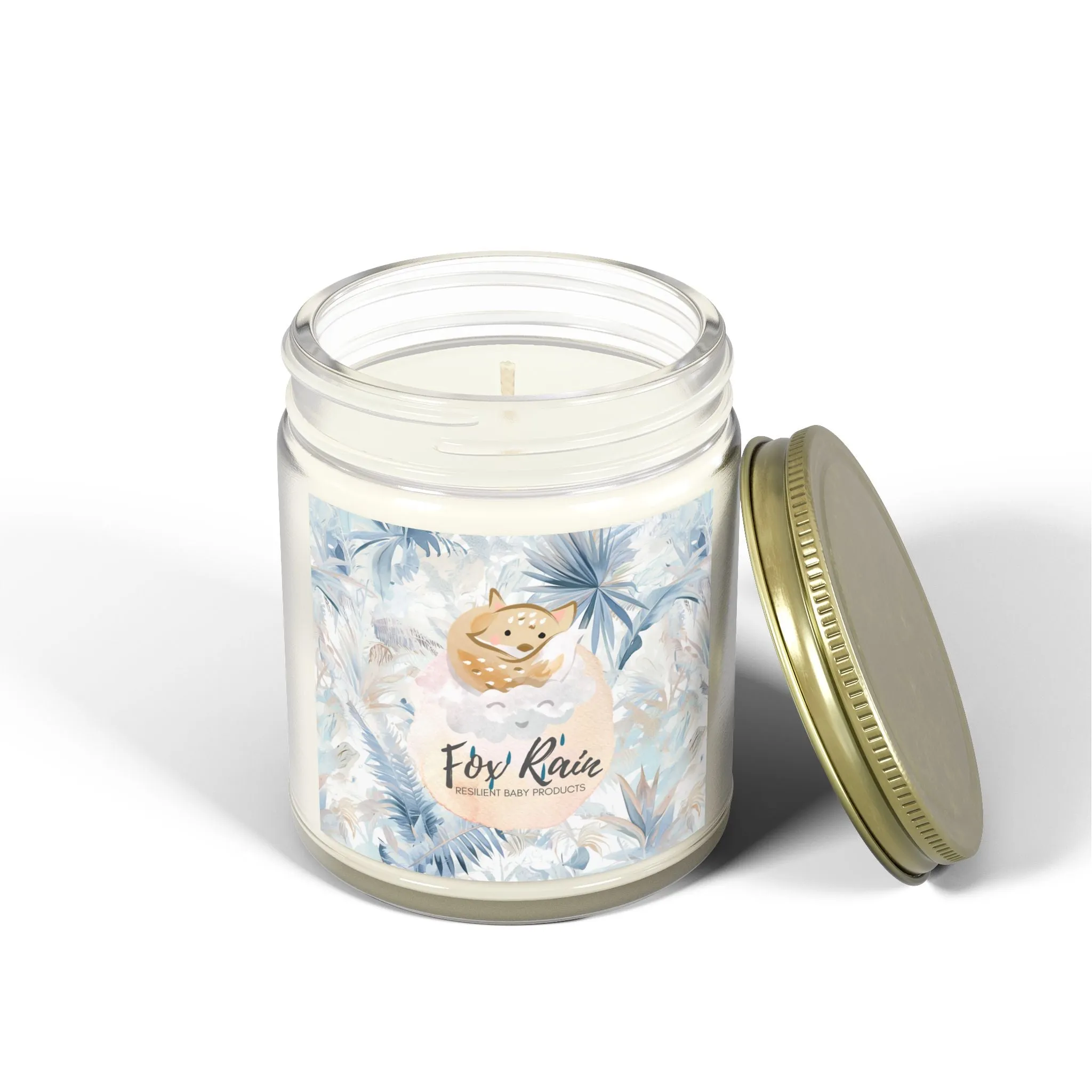 Neutral Toile Tropic- Coconut Apricot Candle (USA MADE 4oz)
