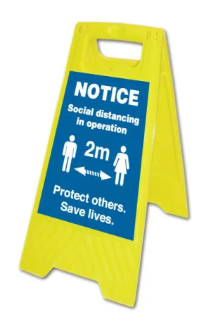 NOTICE Social distancing in operation
