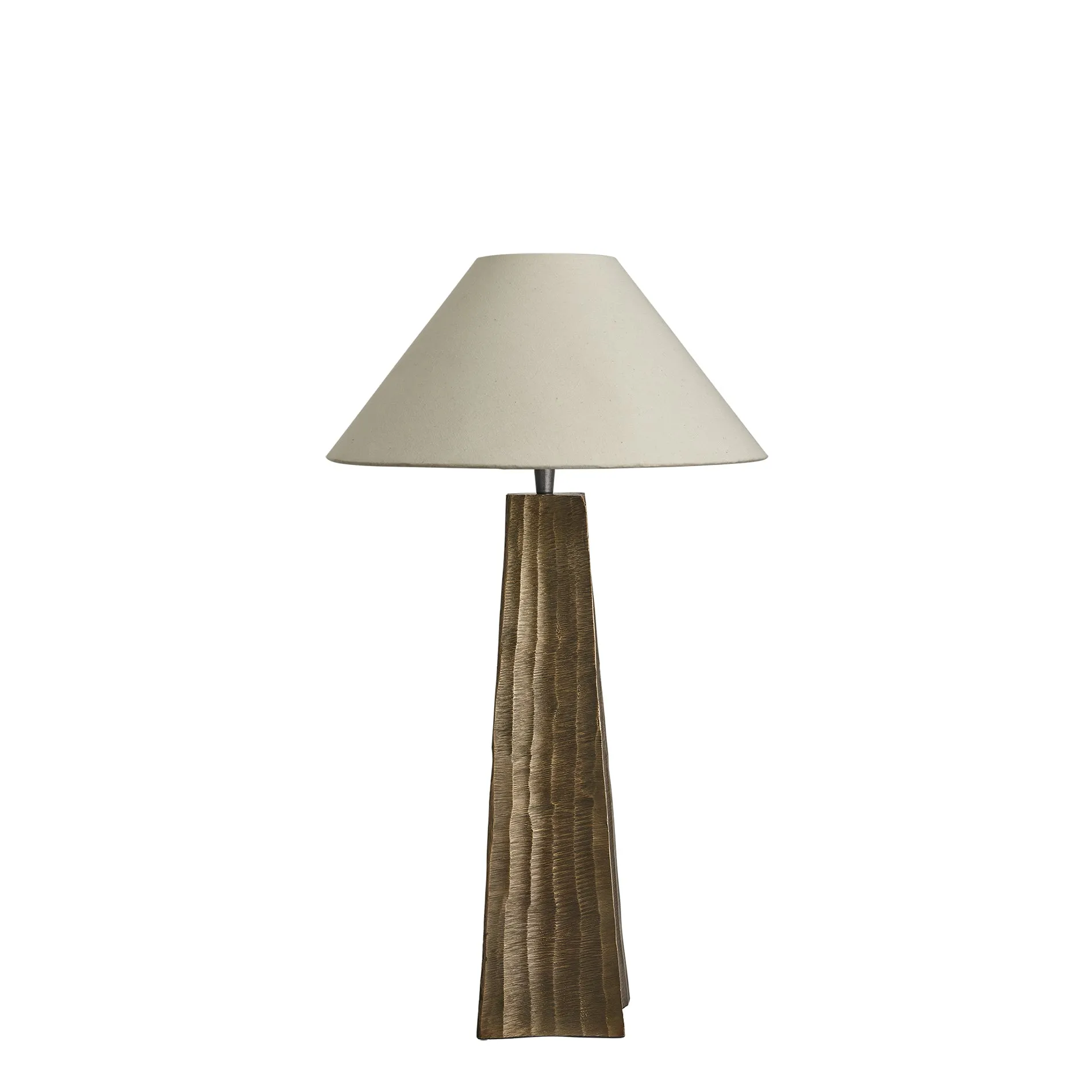 Ornate Obelisk Table Lamp - Brass