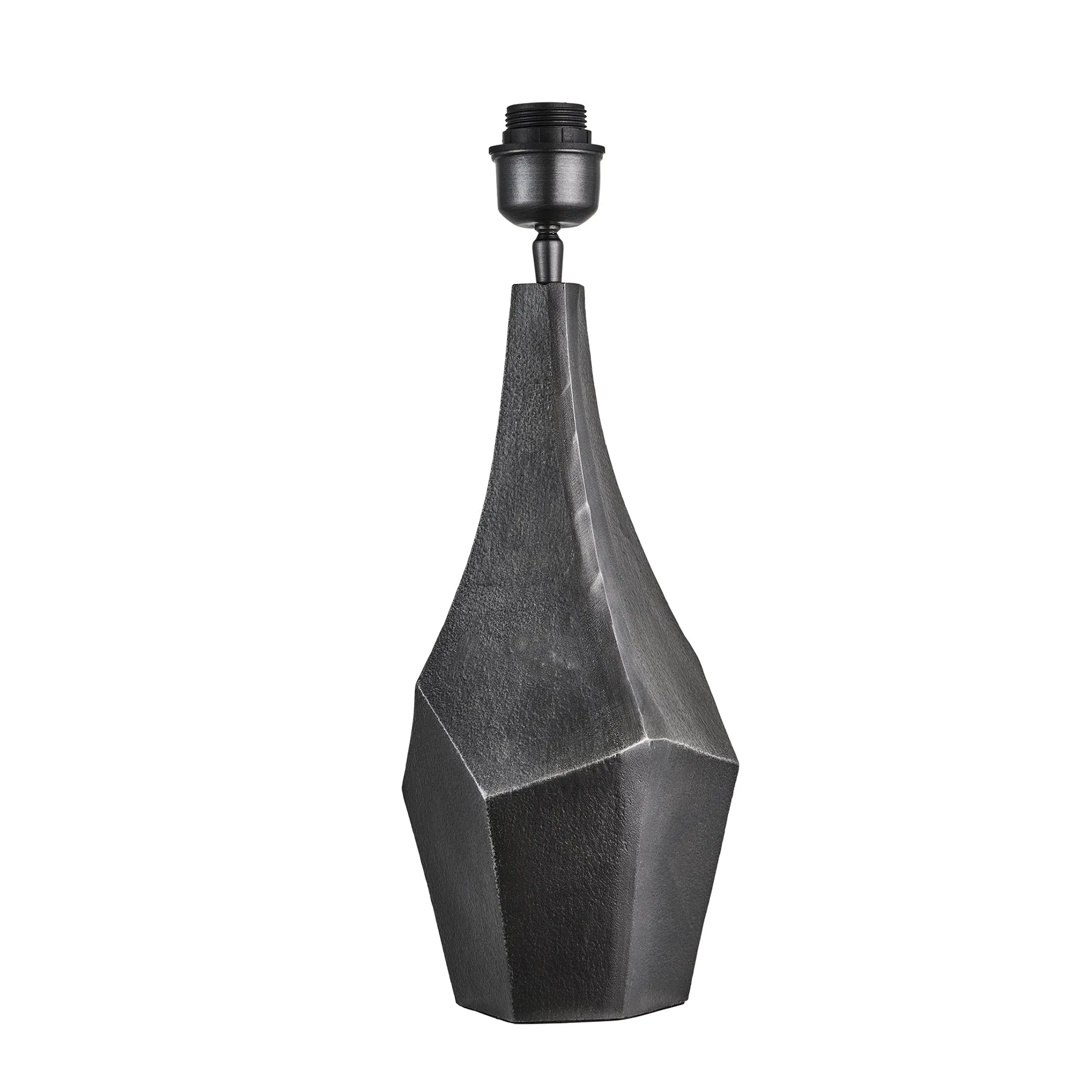 Ornate Prism Table Lamp - Pewter