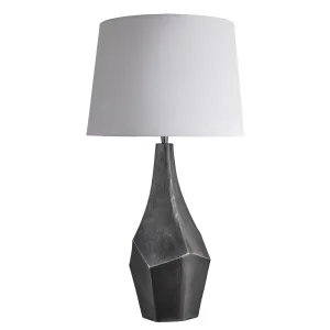 Ornate Prism Table Lamp - Pewter