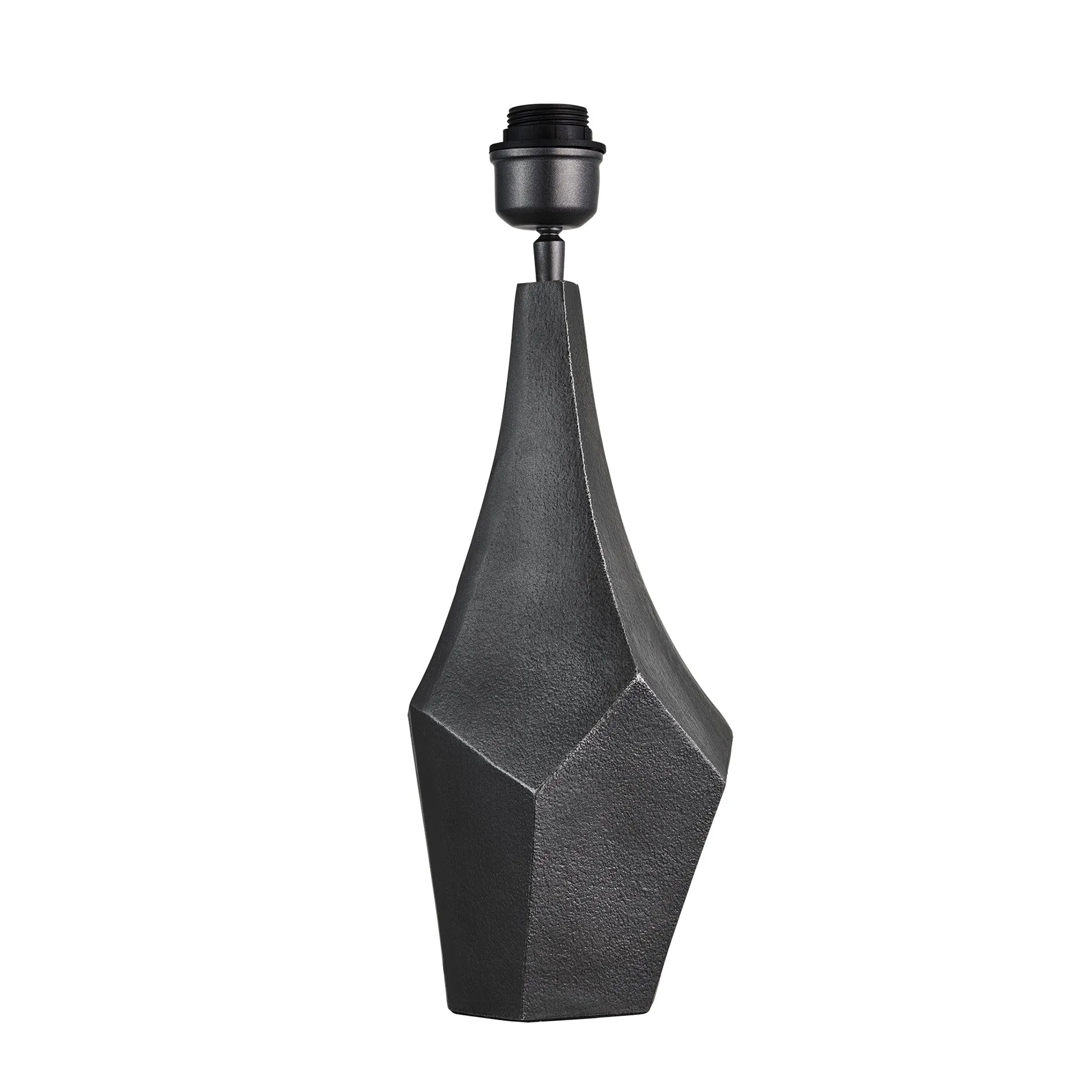 Ornate Prism Table Lamp - Pewter