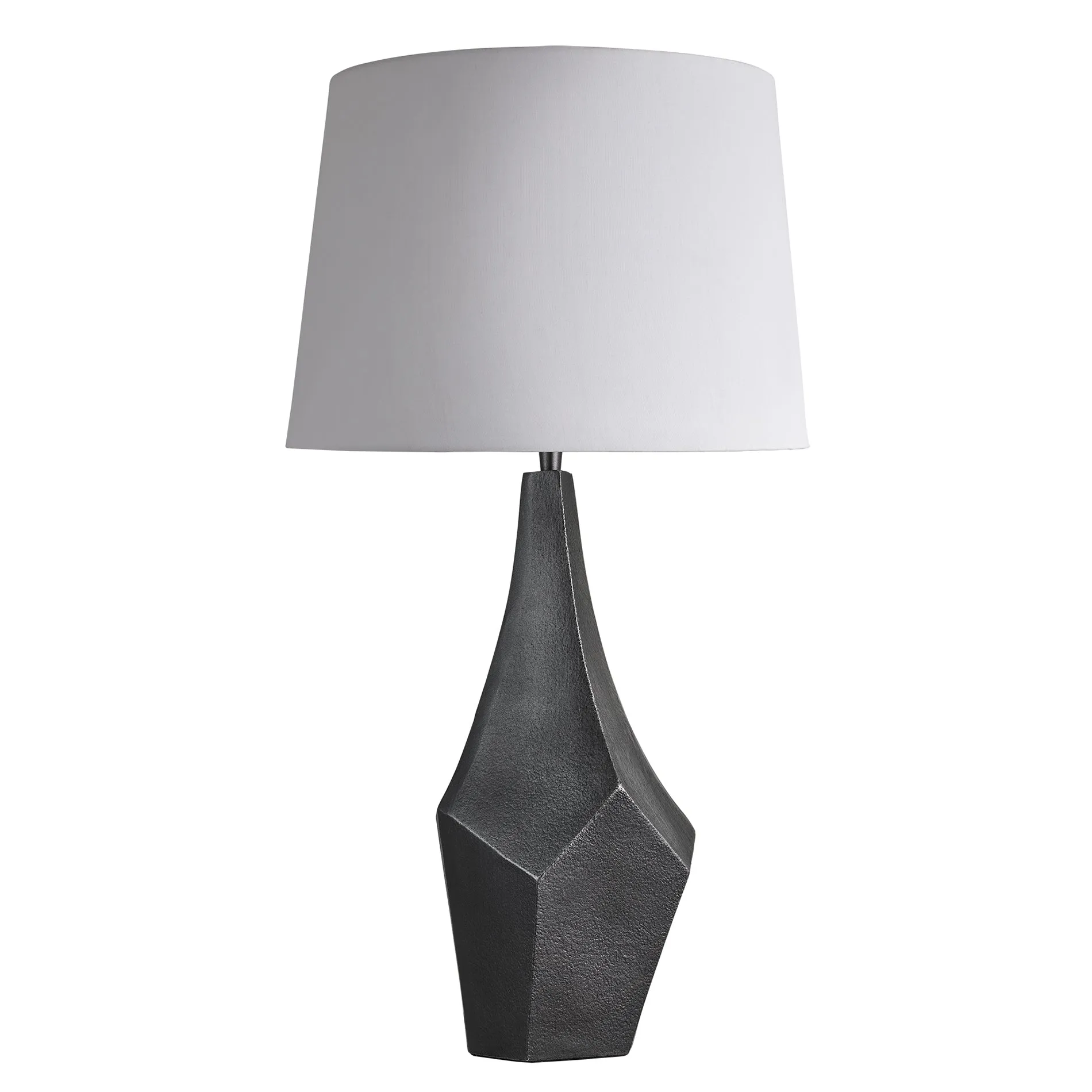 Ornate Prism Table Lamp - Pewter