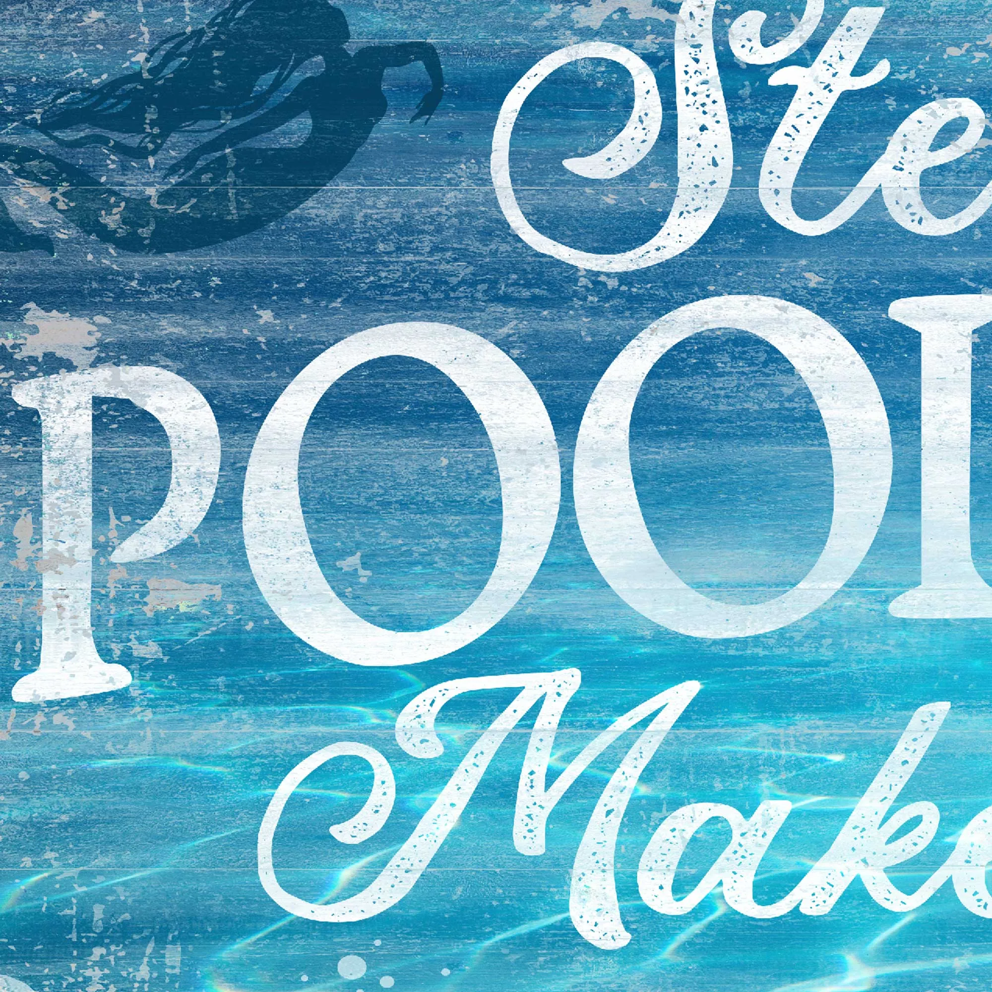 Personalized Pool and Patio Sign Make a Splash