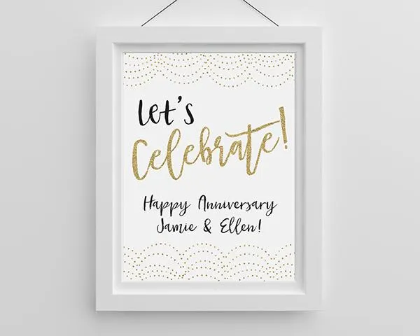Personalized Poster (18x24) - Let's Celebrate!