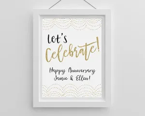Personalized Poster (18x24) - Let's Celebrate!