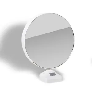 POPLEY Magic Mirror Photo Frame With Light Photos Gift Personalized Frames For Valentines Day Gifts/Anniversary/Birthday/Friends Gift/Wedding Gift/White/Framed(Pack Of 1,Round)