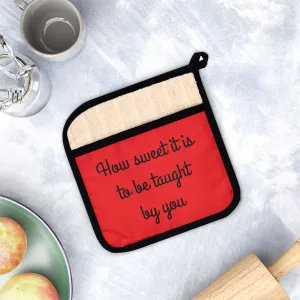 Pot Holder with Pocket teachers gifts how sweet it is to be taught by you custom teachers gifts school