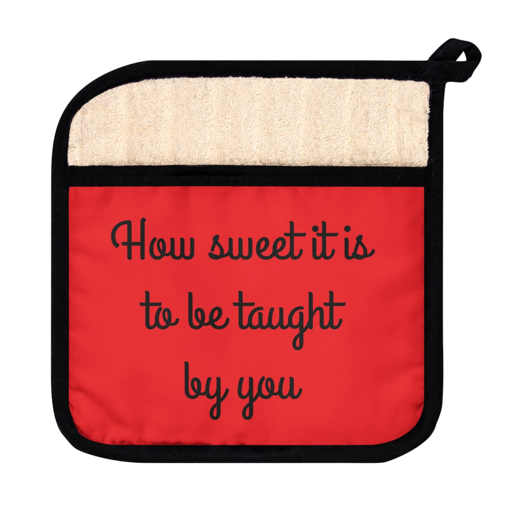 Pot Holder with Pocket teachers gifts how sweet it is to be taught by you custom teachers gifts school