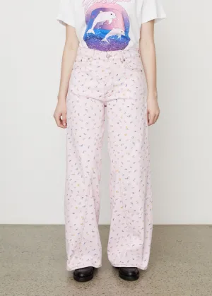 Print Denim Jozey Jeans