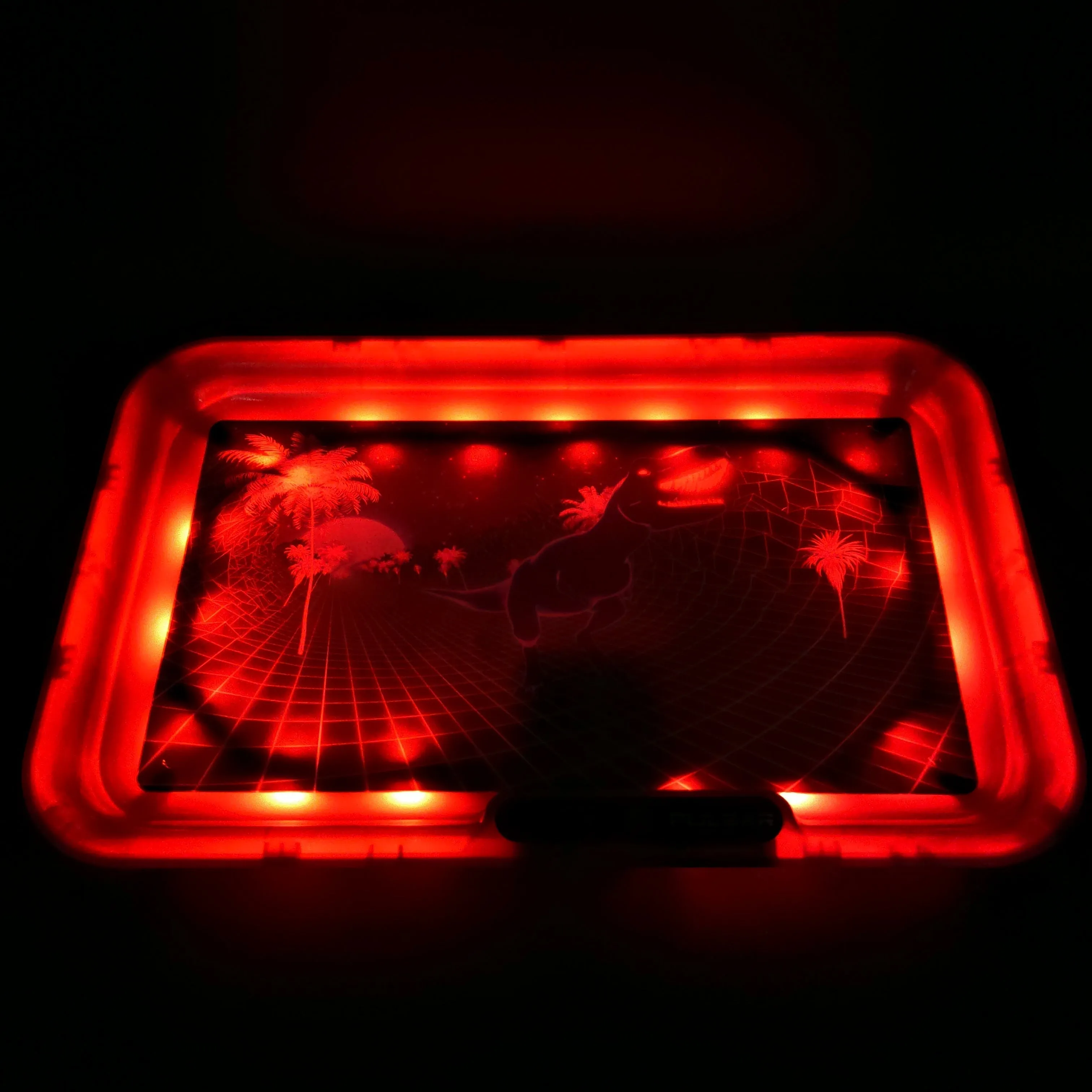 Pulsar Glow T-Rex LED Rolling Tray | 11 x 7