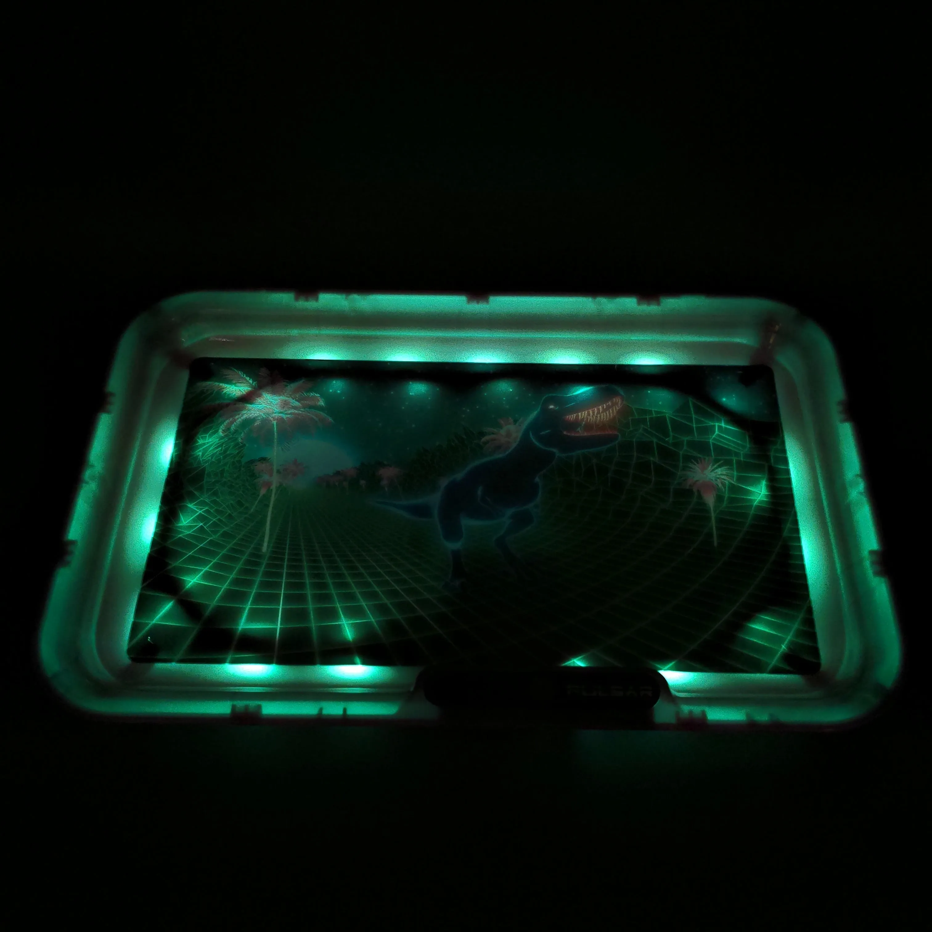 Pulsar Glow T-Rex LED Rolling Tray | 11 x 7