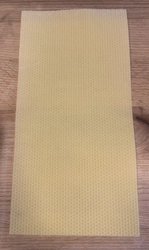 Pure Beeswax Foundation Sheet