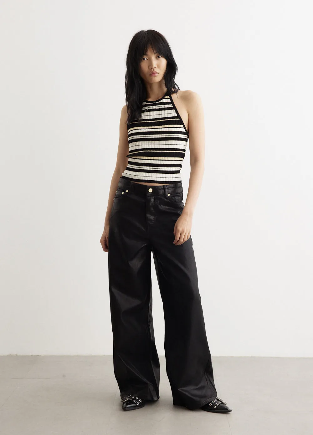Rib Halterneck Top