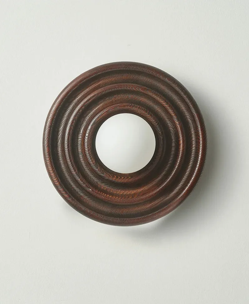 Ripple Walnut Wall Lamp