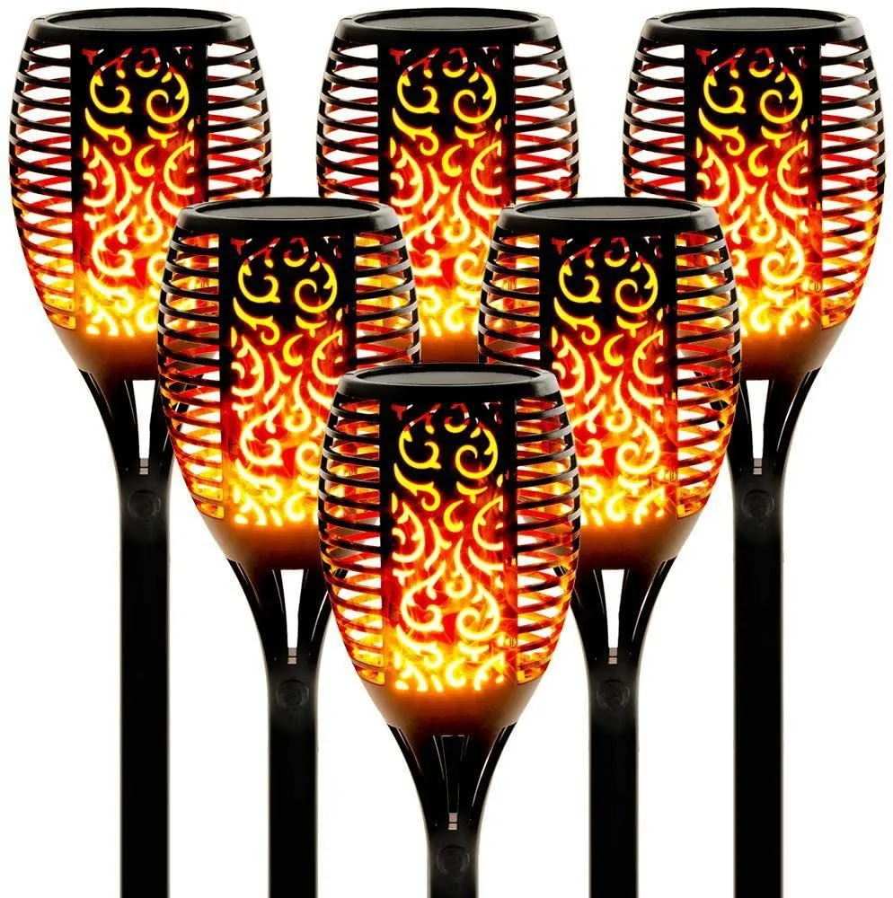 Solar Small Flame Lamps For Home Outdoor Courtyard Decoration And Solar Lawn Flame Lamps