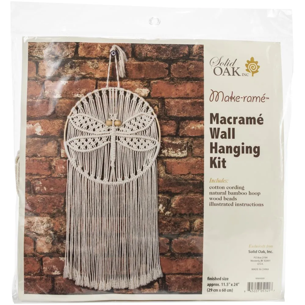 Solid Oak Macramé Hanging Kits
