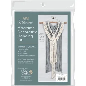 Solid Oak Macramé Hanging Kits