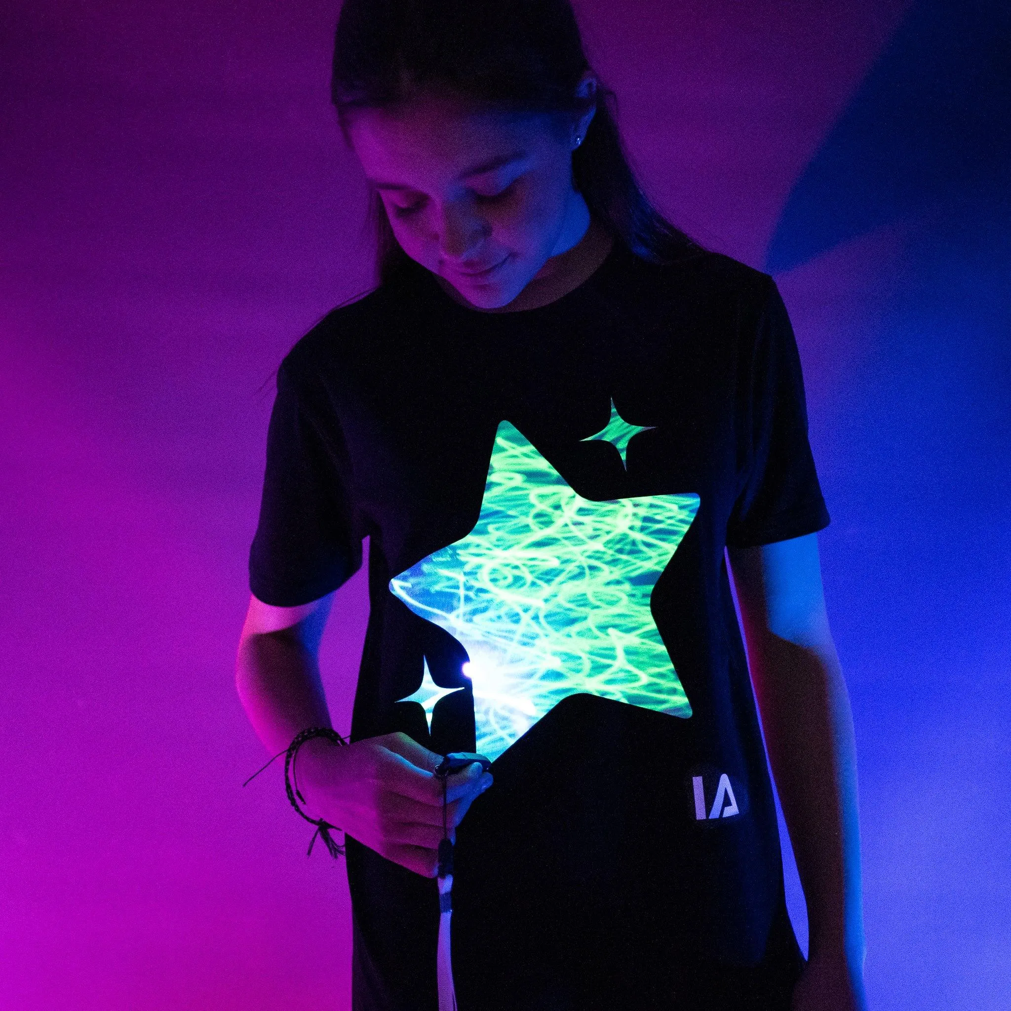 Sparkling Star Interactive Glow T-Shirt