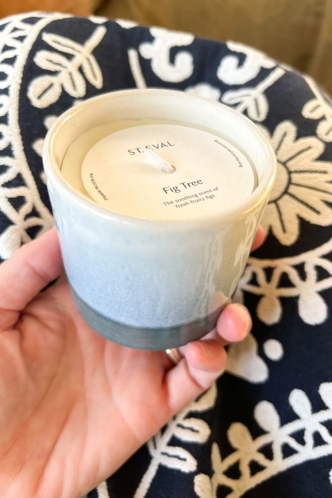 St. Eval Fig Tree Ceramic Candle