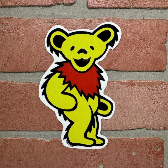 Sticker - Grateful Dead Bear - Yellow