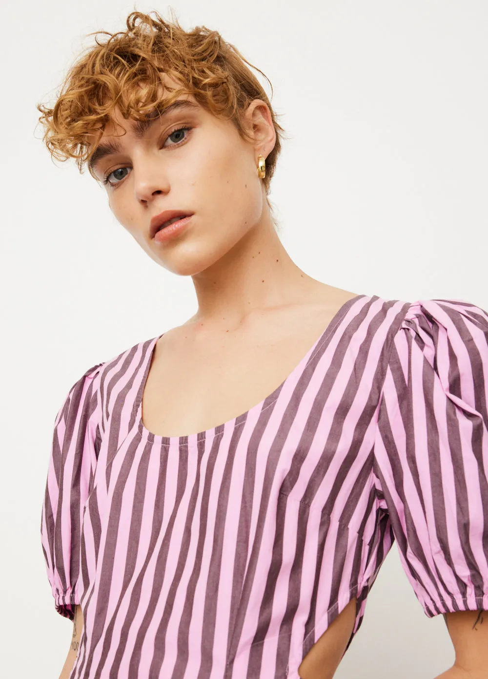 Stripe Cutout Dress