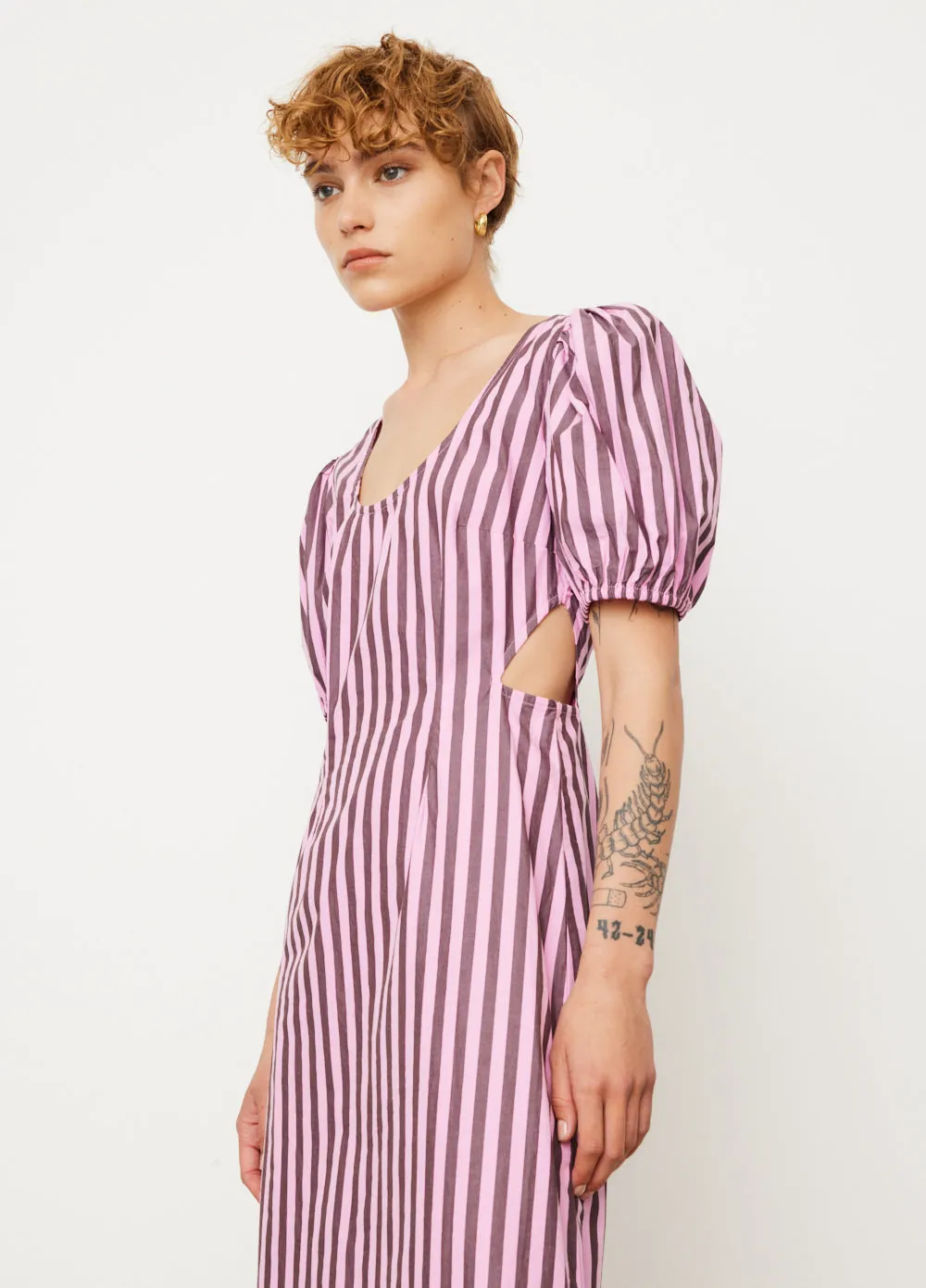 Stripe Cutout Dress