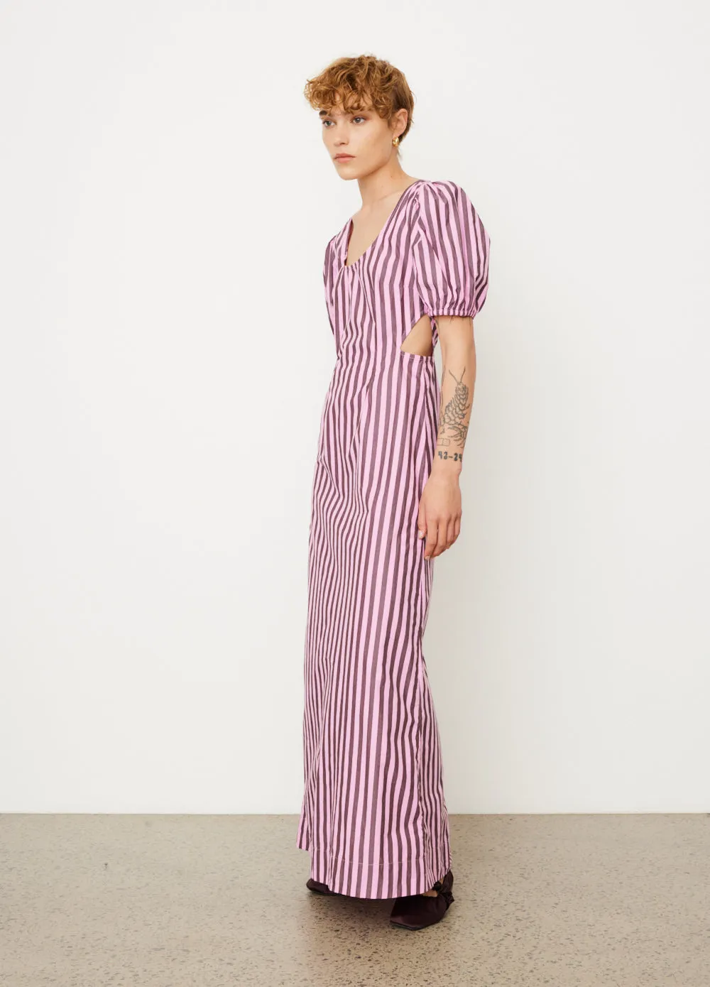 Stripe Cutout Dress