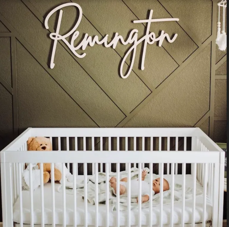 Sugar   Maple Personalized Wood Name Sign