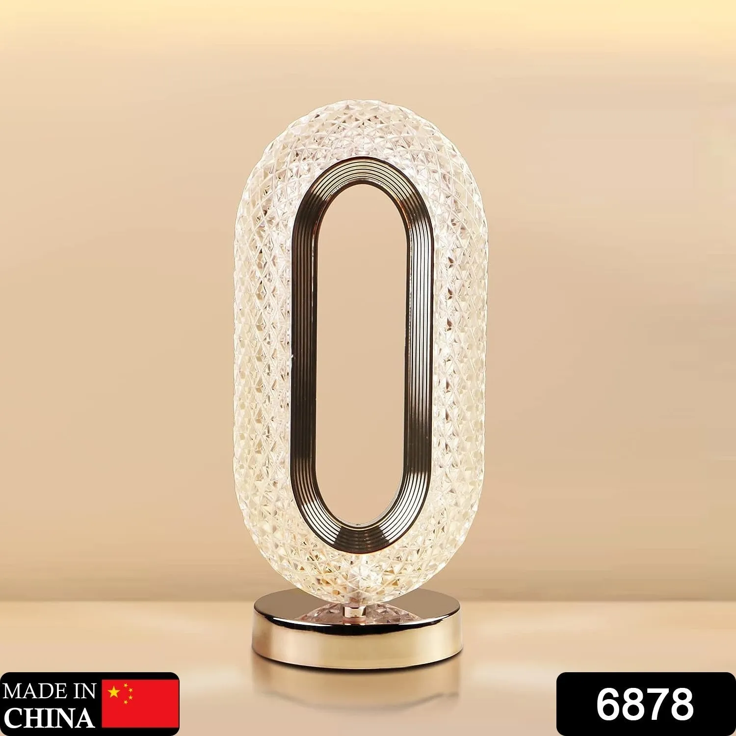 Touch Control Crystal Table Desk Lamp, 3-Way Dimmable Light, USB Rechargeable Crystal Diamond Table Lamp, Exquisite Night Stand Light Lamp Beside Lamp for Bedroom Living Room, Decorative Desk Lamp