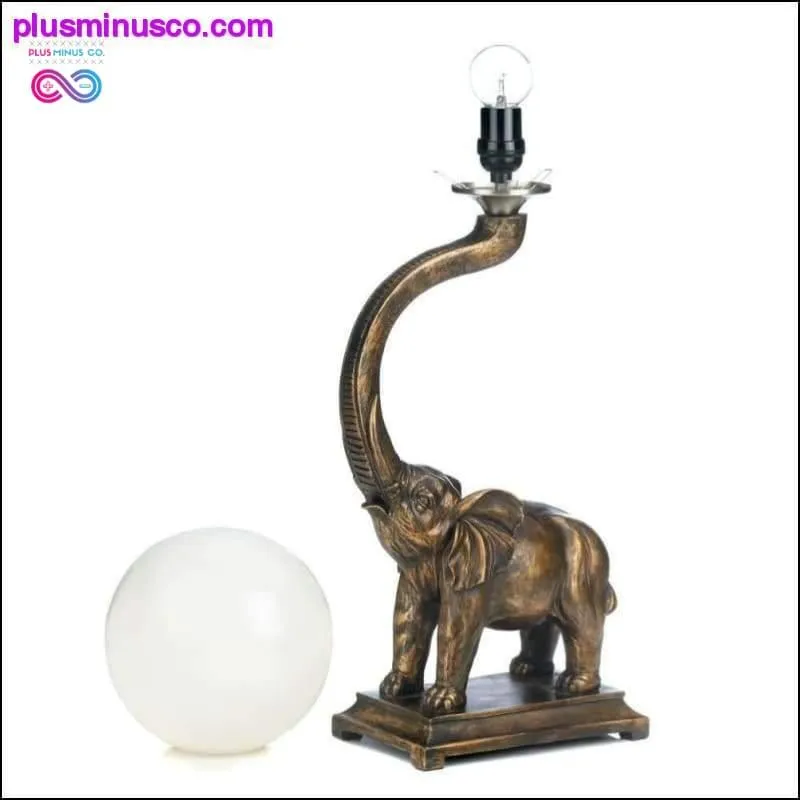 Trumpeting Elephant Globe Lamp