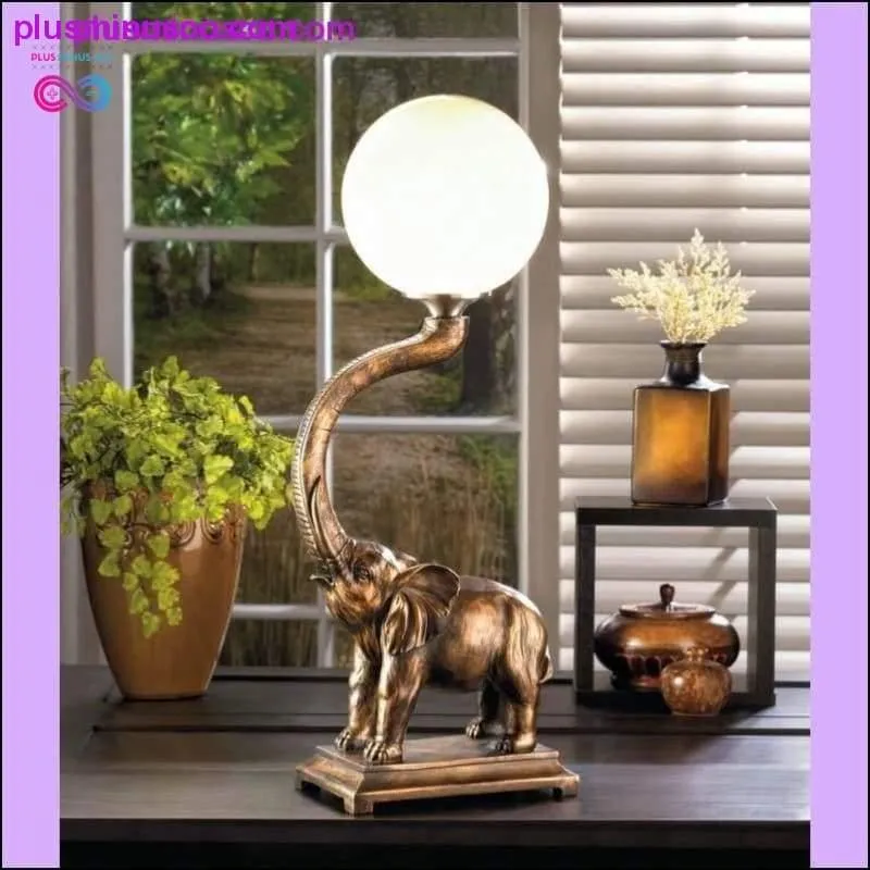 Trumpeting Elephant Globe Lamp