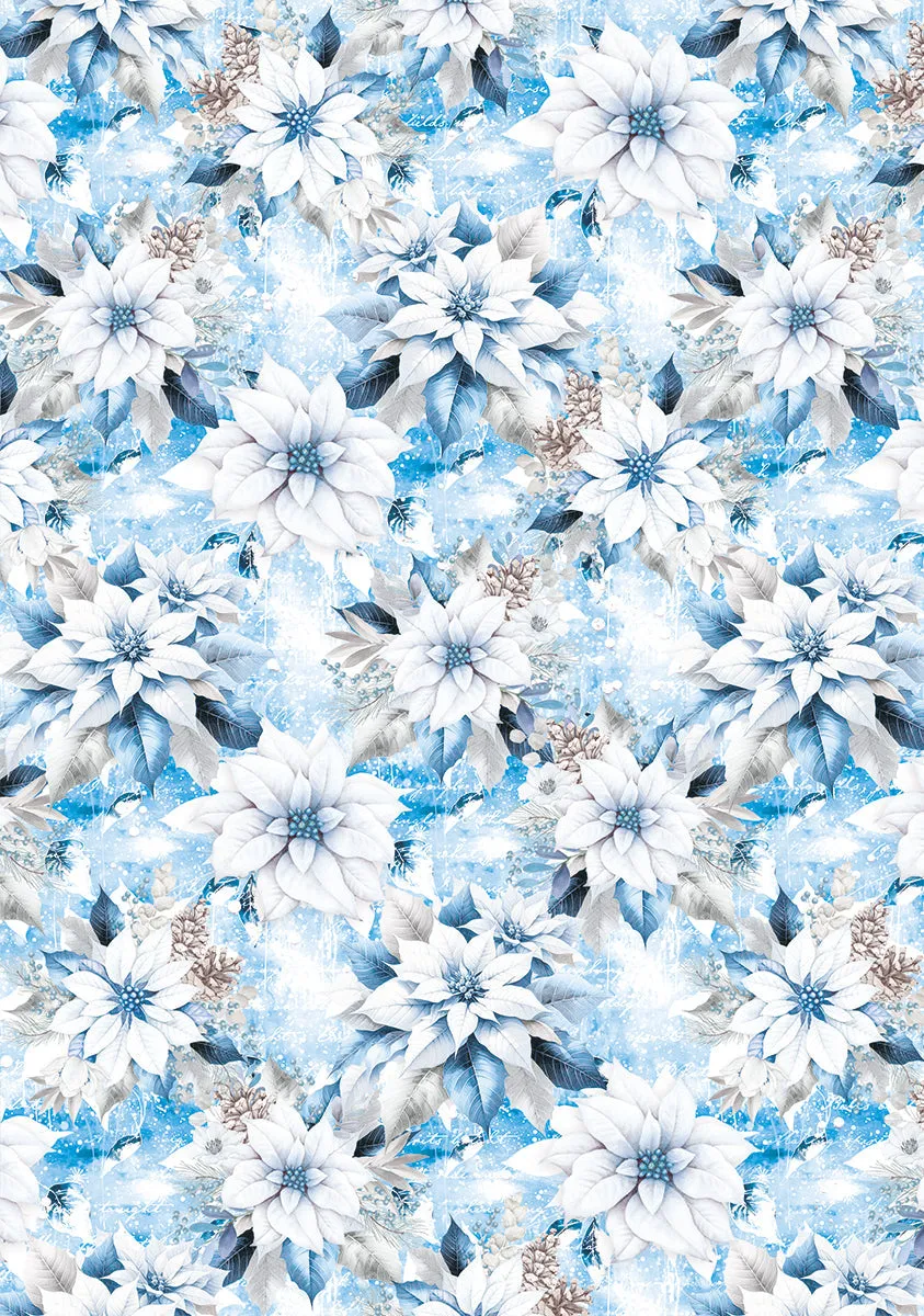 Vellum Elegance of Blue Paper Patterns A4 6/Pkg